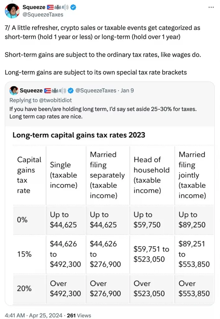 @Squeeze take on the tax rate's impact on the crypto community