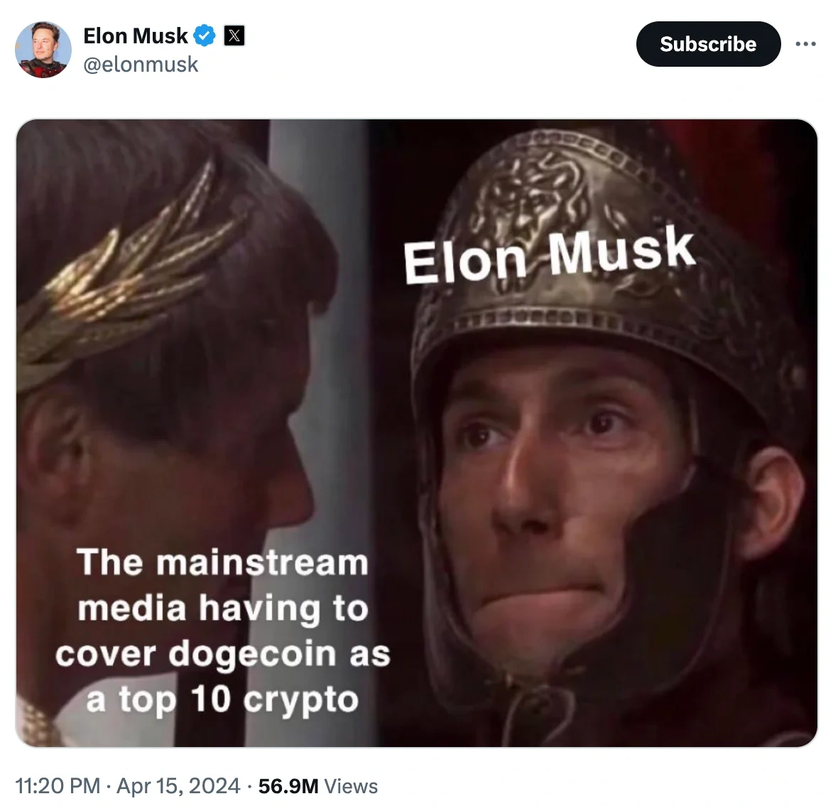 Elon Musk's all time favourite- Dogecoin 