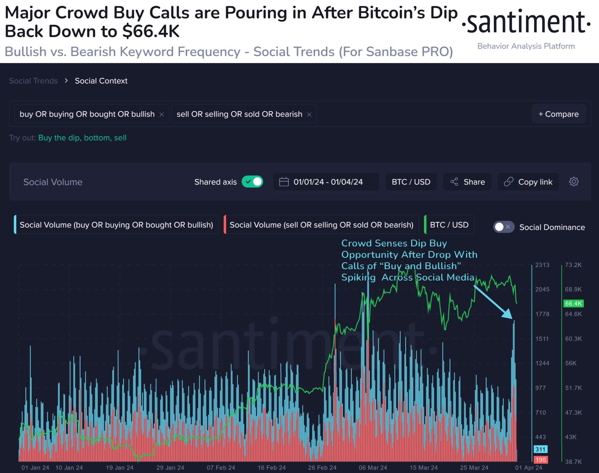 Social comments on Bitcoin's price crash