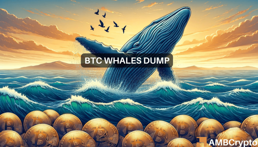 The big Bitcoin sell-off? Whales abandon ship as BTC halts at K