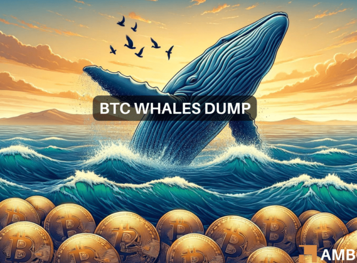 The big Bitcoin sell-off? Whales abandon ship as BTC halts at K