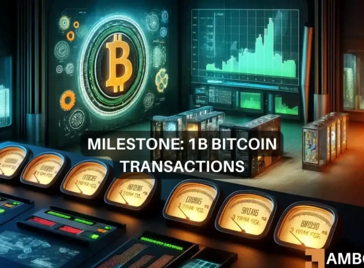 Will Bitcoin’s 1B transaction record give BTC the push it needs?