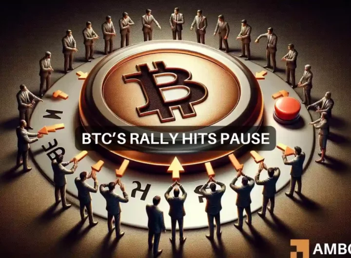 Bitcoin’s rally comes to a halt – Examining the effects of this sell signal