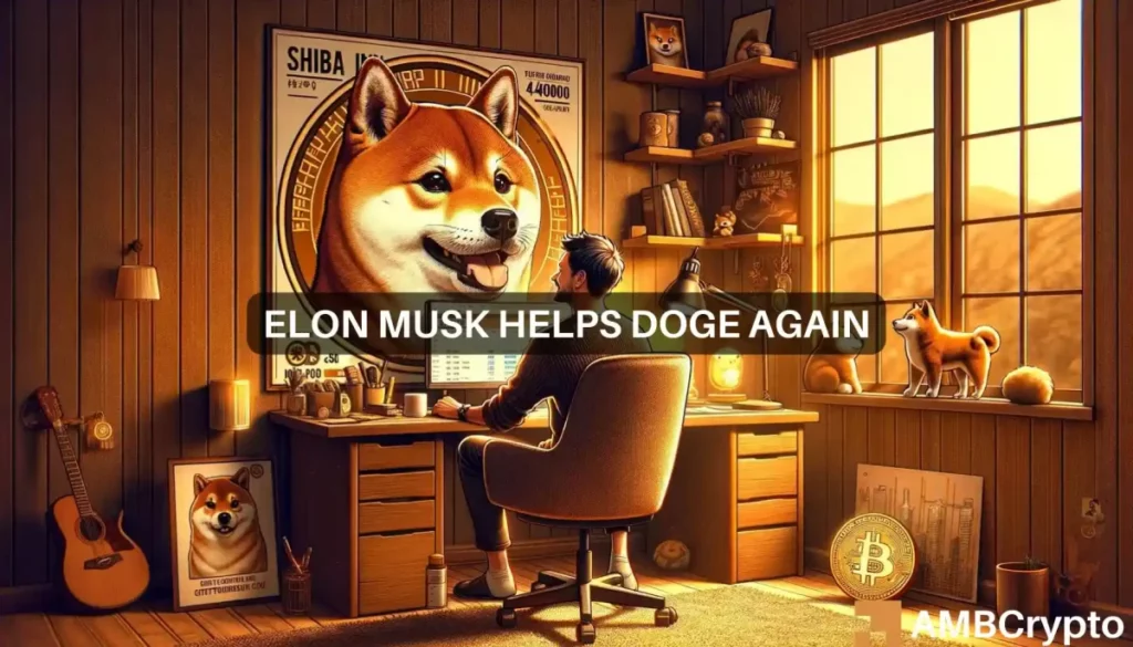 Dogecoin, Shiba Inu prices profit from Elon Musk’s latest post, but…