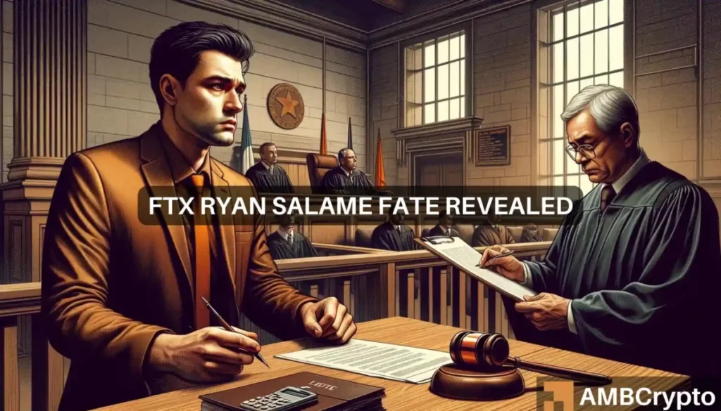 FTX exec Ryan Salame sentenced to 90 months in prison