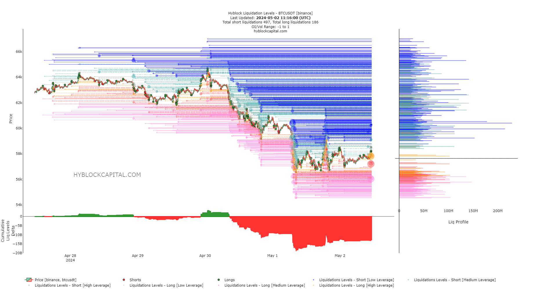 Bitcoin Liquidation Levels