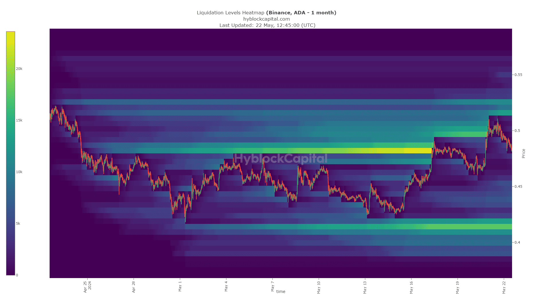 Cardano Liquidation Heatmap