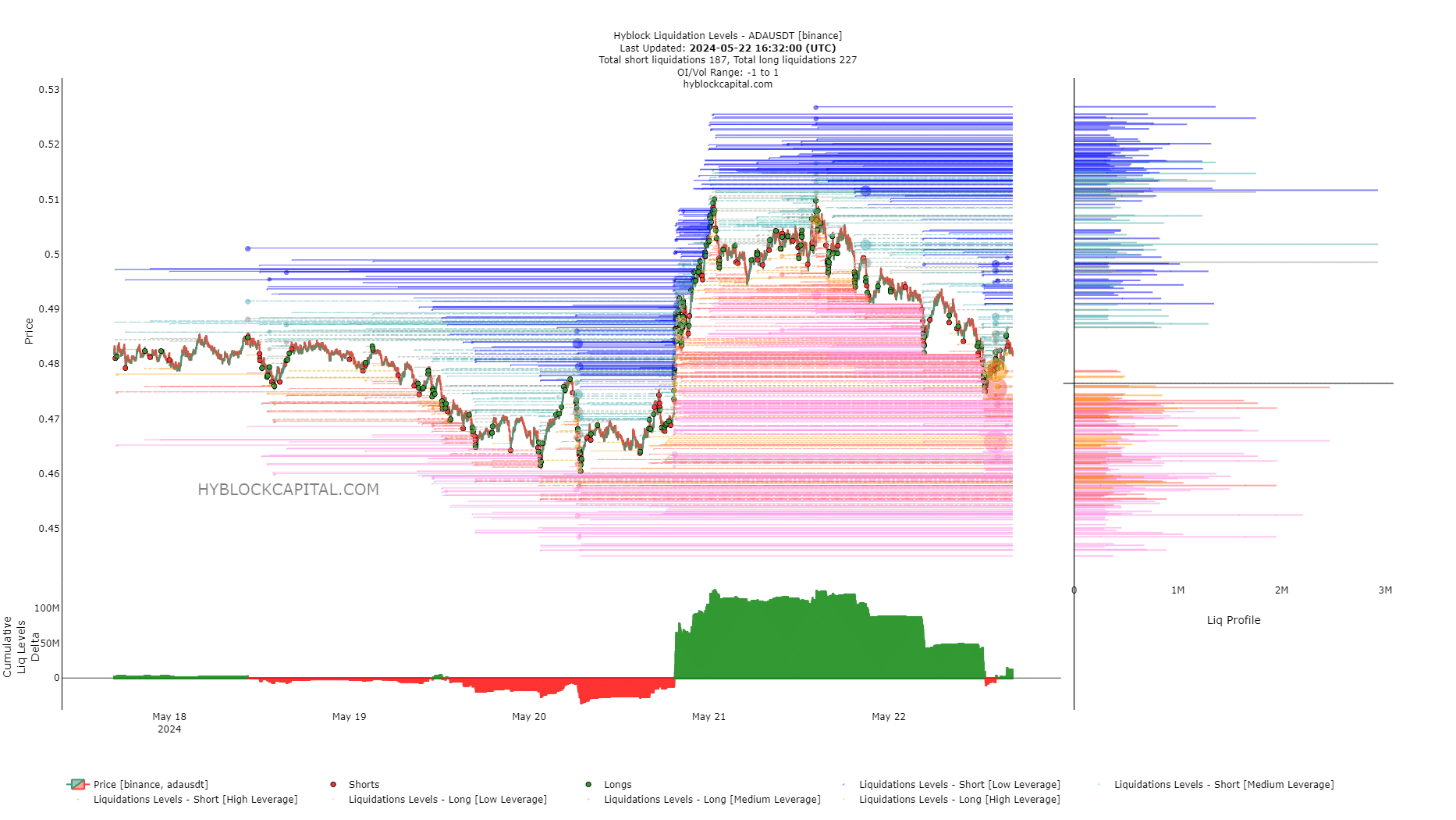 Cardano Liquidation Levels