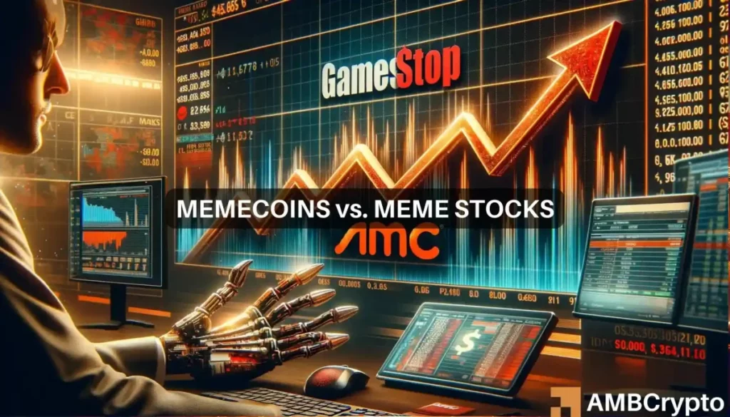 Memecoins ‘just better’: GME, AMC drop raises questions