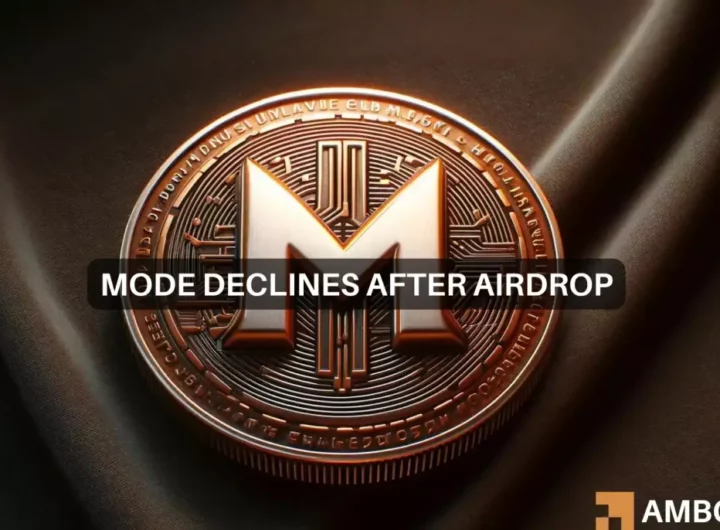 MODE crypto 550M token airdrop: Examining the effect on price, TVL