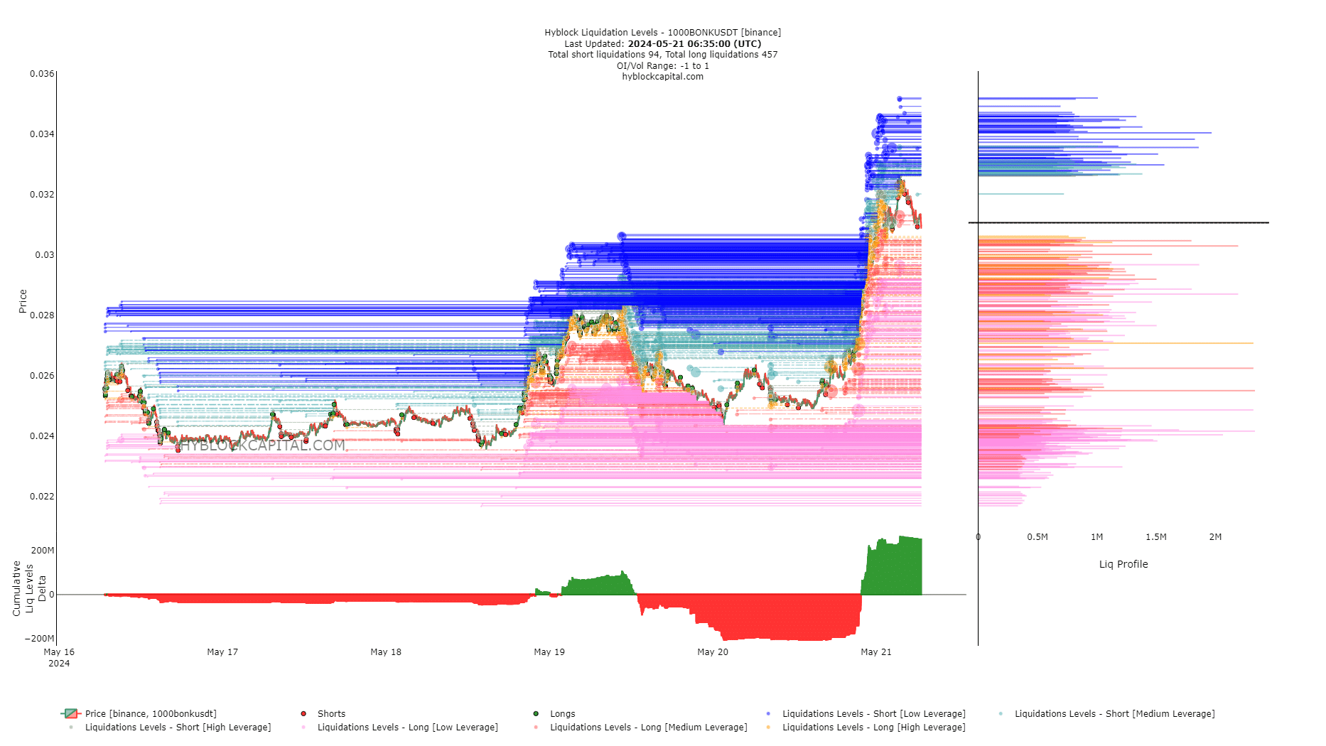 BONK Liquidation Levels