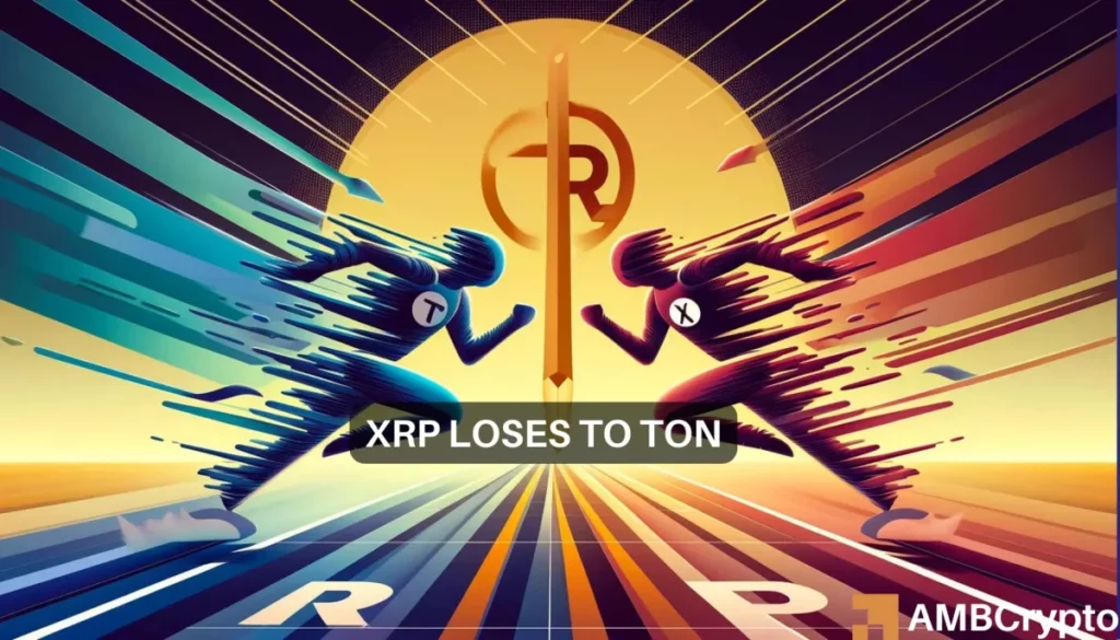 Toncoin vs Ripple: TON crosses , why this is bad news for XRP