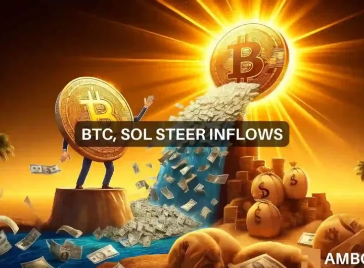 Bitcoin, Solana lead the way as crypto inflows rise after 5 weeks