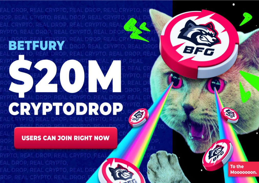 BetFury Announces  Million Cryptodrop Event