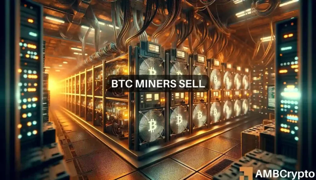 Bitcoin miners sell BTC worth M – Price to fall below k now?