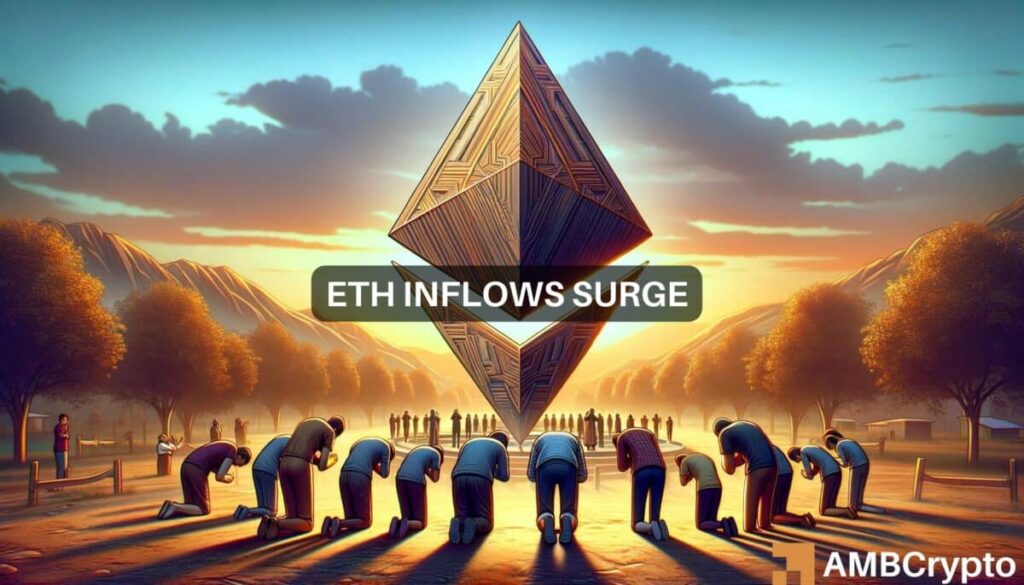 Ethereum weekly inflows hit  million – Are ETFs the reason?