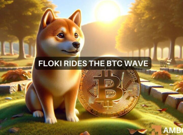 Floki rises by 23% after Bitcoin’s leap over k – What next?