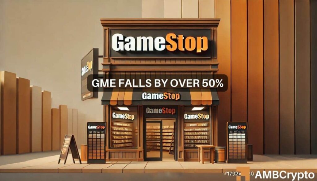 GameStop [GME] price falls 55% in 7 days, 76% down from ATH: What’s next?