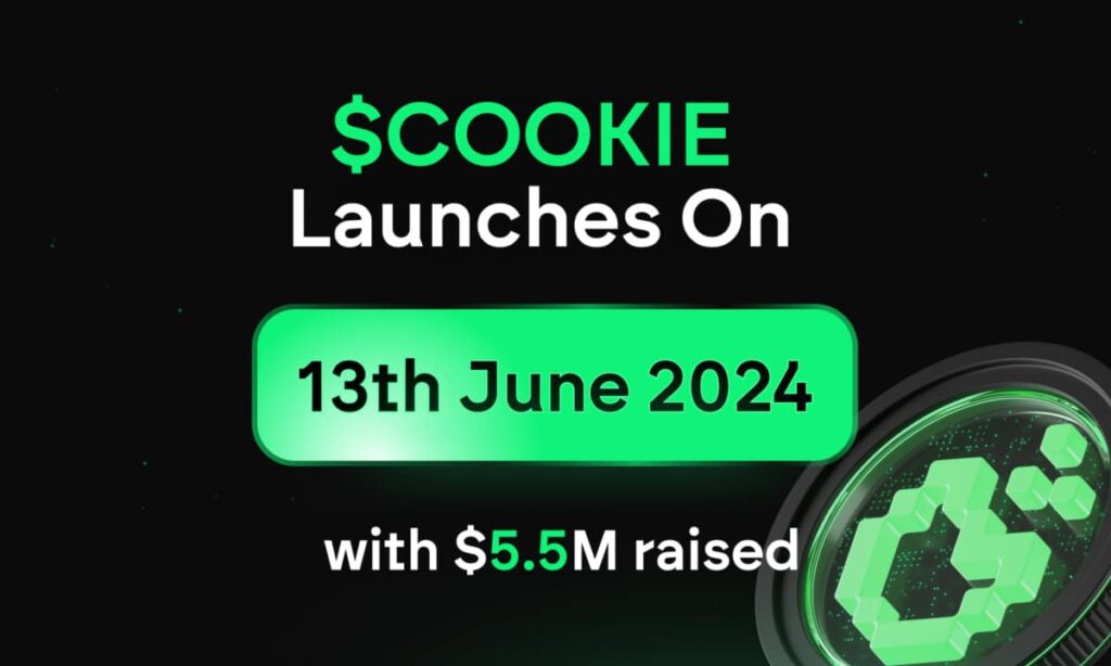 $COOKIE sets to launch on June 13th after securing .5M from VCs such as Animoca Brands, Spartan Group, and Mapleblock Capital