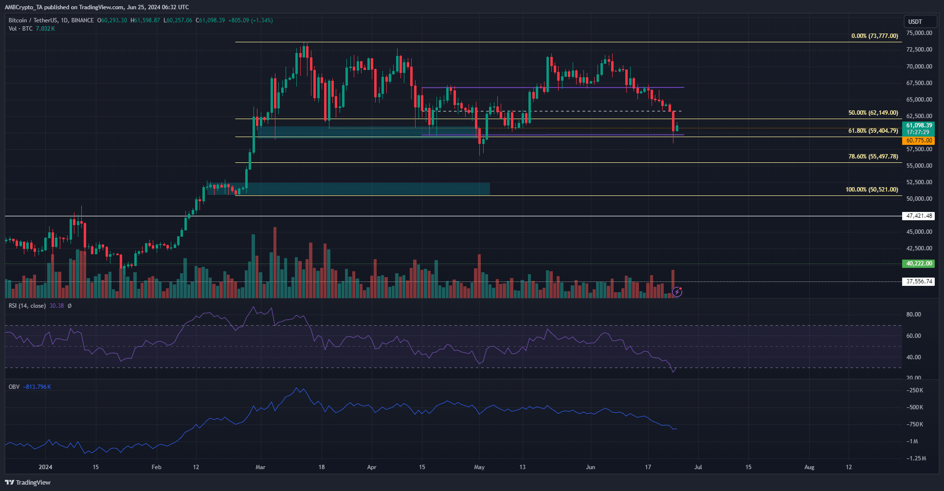 Bitcoin 1-day Price Chart