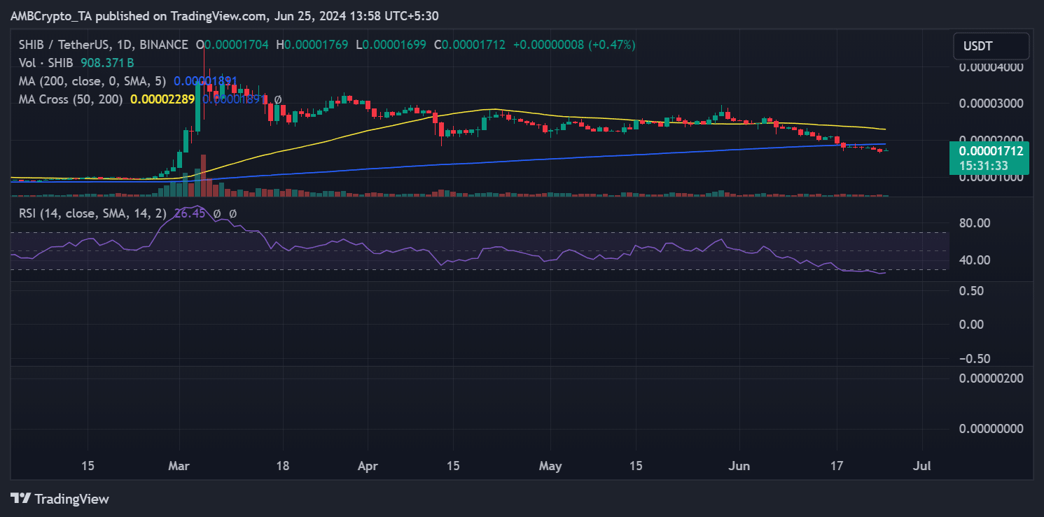 Shiba Inu price trend