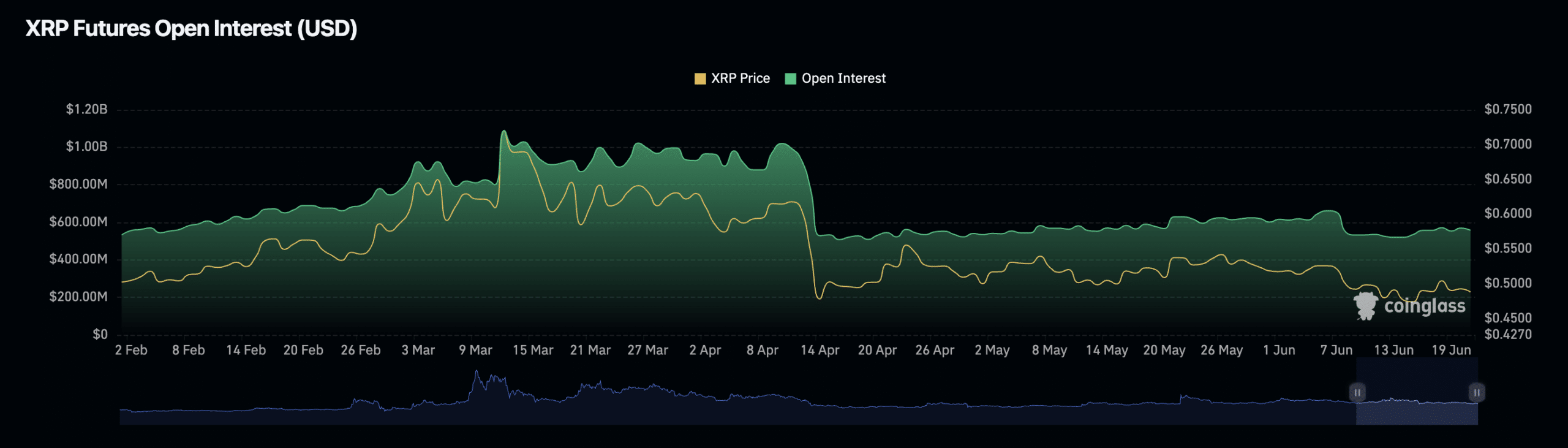 XRP open interest