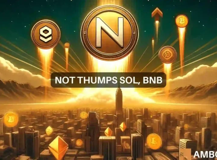 Notcoin surpasses Solana, BNB in volume: NOT to alt=