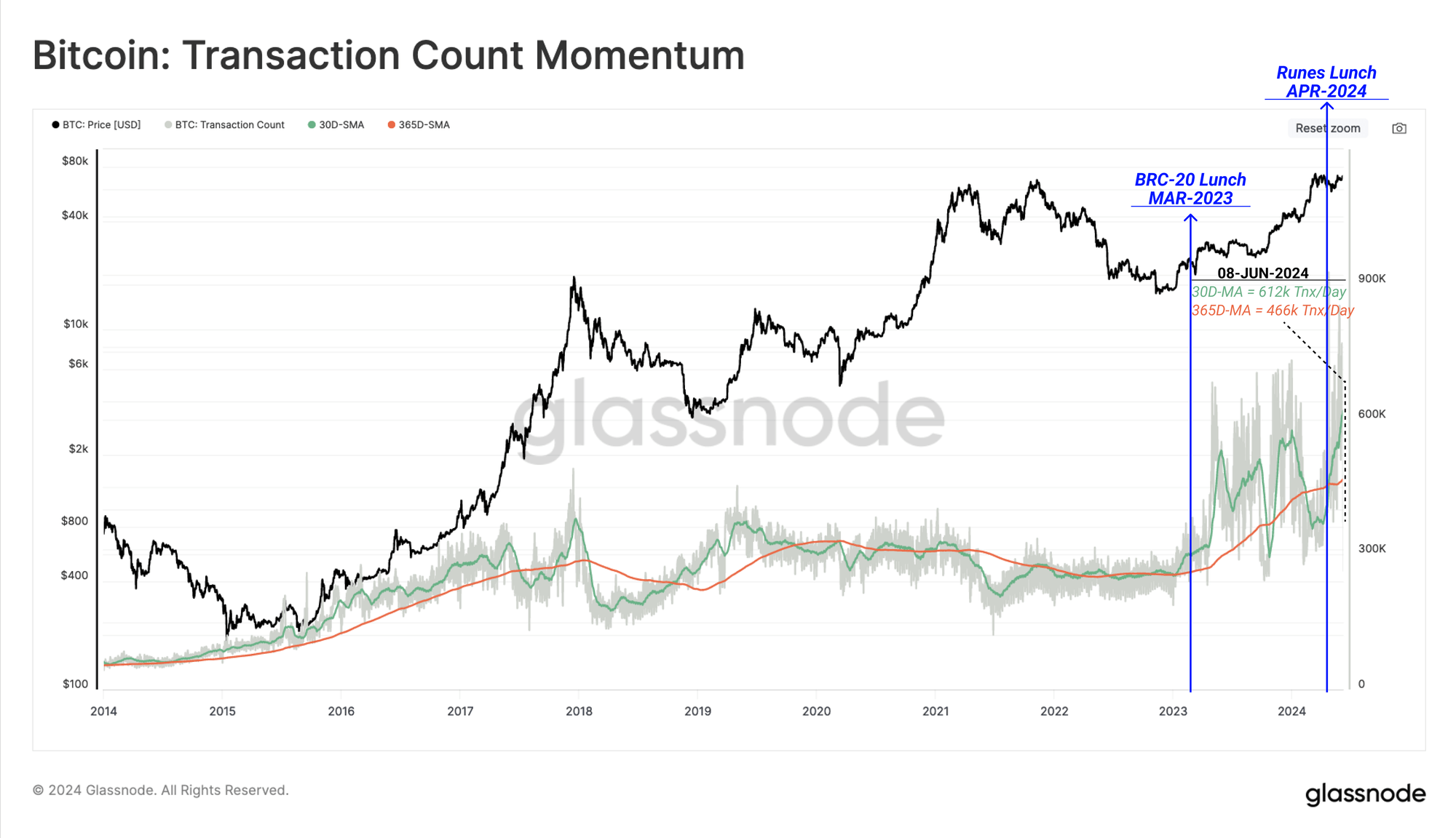 Bitcoin Transaction Count