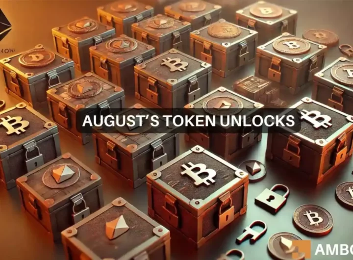 All about August’s token unlock: XRP, AVAX lead over B event