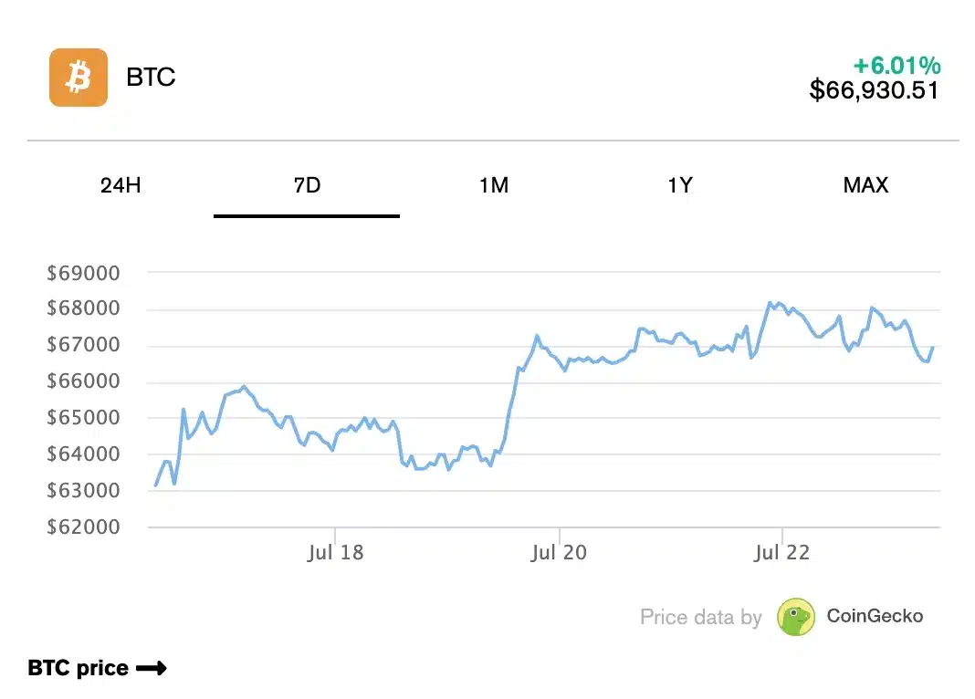 BTC- CoinGecko