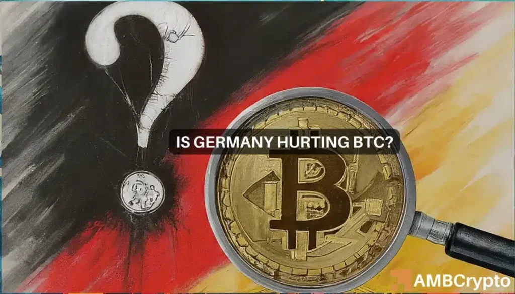 Bitcoin finds its footing despite German sell-off as key area surges