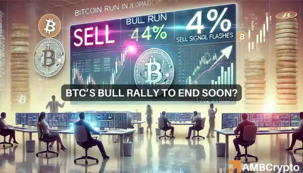 Bitcoin traders, here’s why you should watch out for this sell signal!