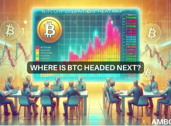 Bitcoin liquidation heatmap signals danger: Could BTC drop to k?