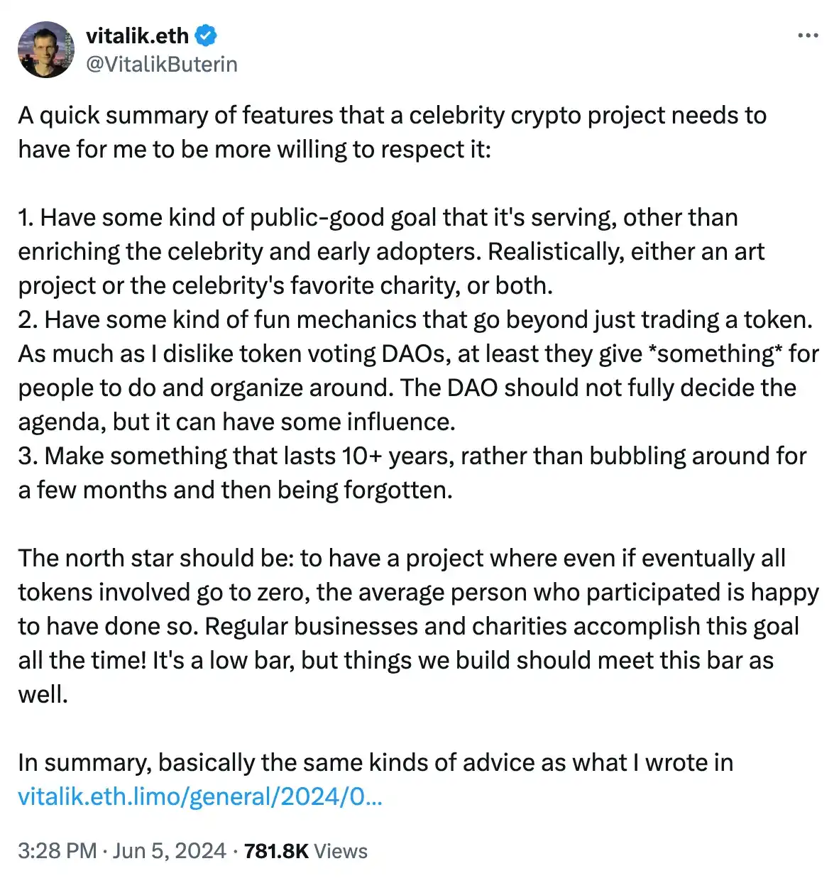 Buterin on memecoins