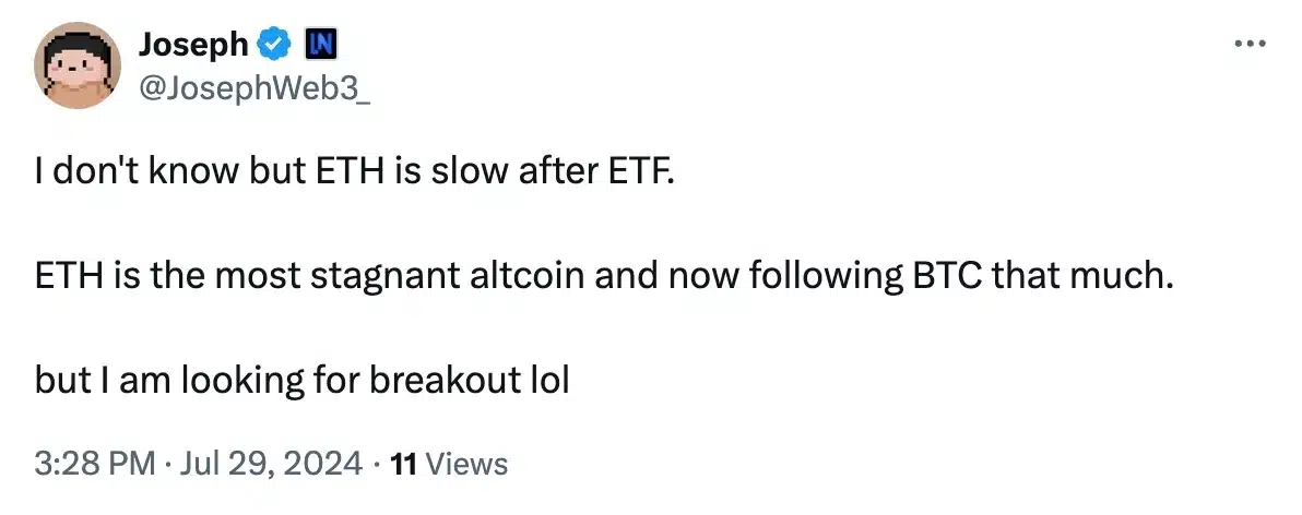 Joseph on ETH 