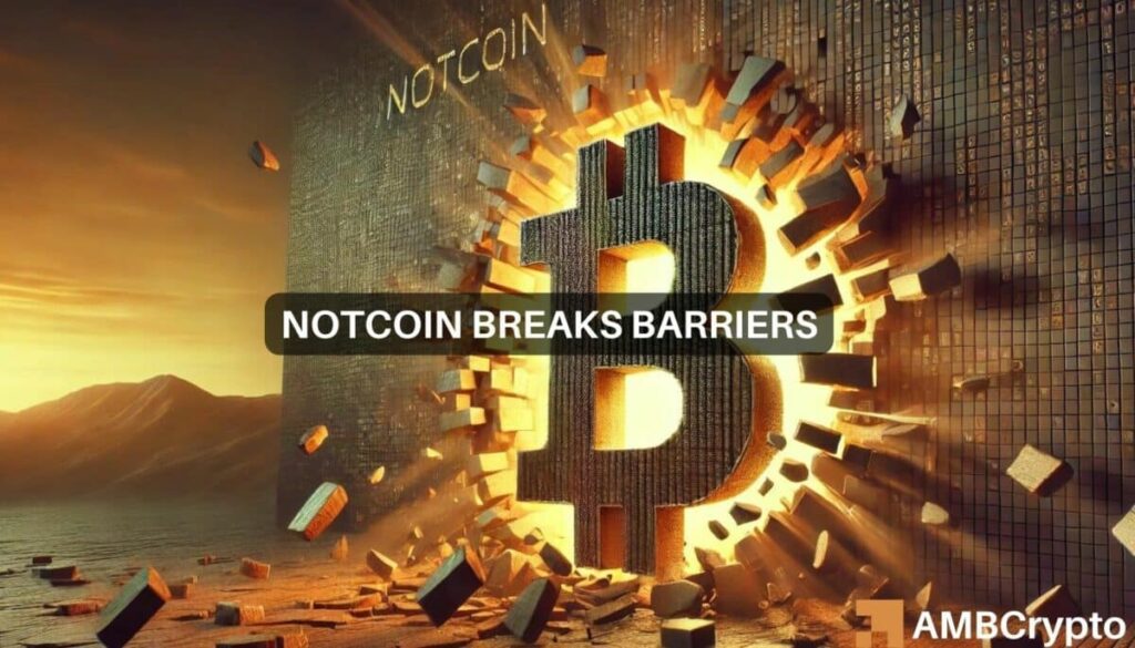 Notcoin skyrockets 55% in 24 hours: Could it climb another 35%?