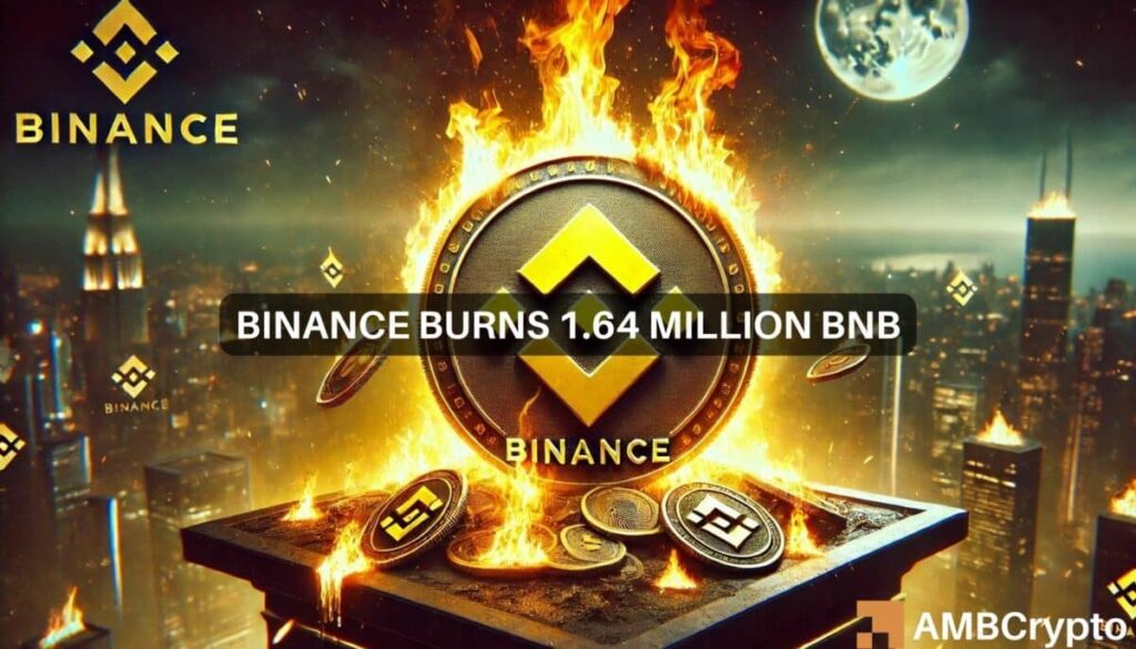 Binance’s latest 1.6M token burn – Enough to push BNB above 0?