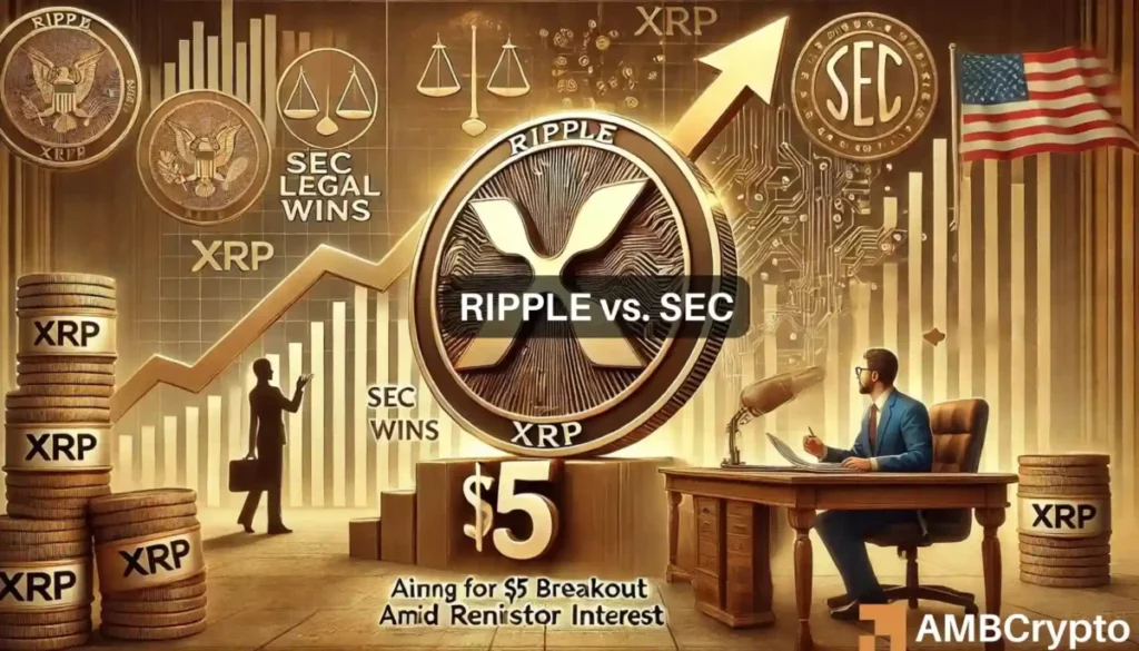 XRP eyes  breakout amid wins against the SEC