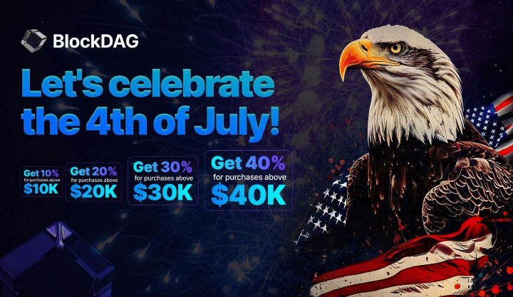 BDAG’s 40% Bonus for 4th of July! Toncoin Beats DOGE and BONK Rises