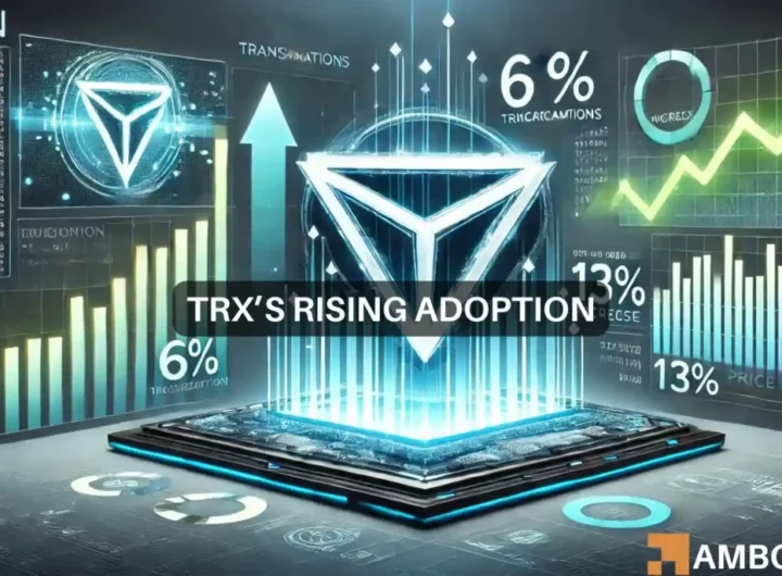 Tron’s monthly performance: 6% more transactions, 13% price increase