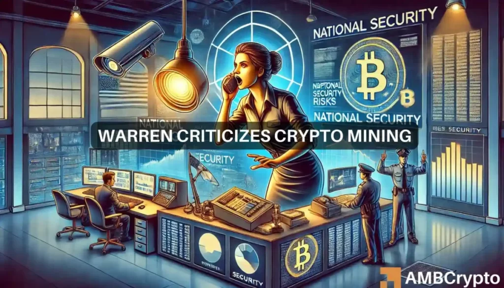 Crypto-mining poses national security risks – Senator Warren