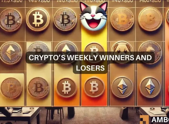 Crypto market’s weekly winners and losers – AAVE, MOG, RNDR, WIF