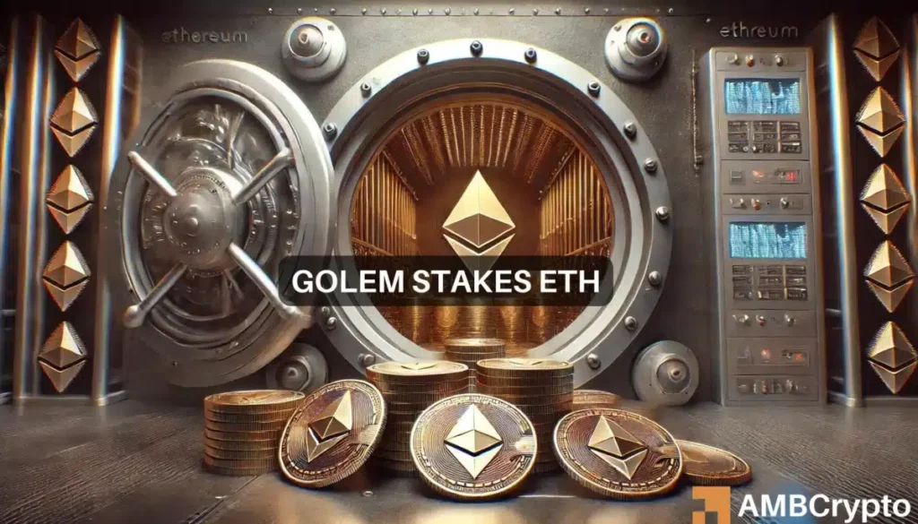 Project Golem joins ETH staking frenzy, locks up 40K tokens