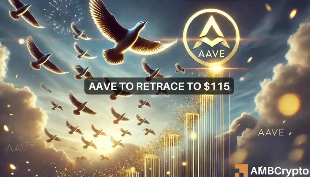 AAVE crypto flashes sell signal – 27% price correction on the way?