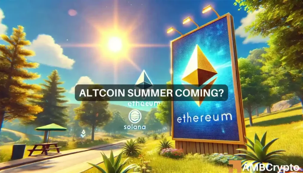 Altcoin season? Ethereum, Solana shine as Bitcoin’s dominance shifts