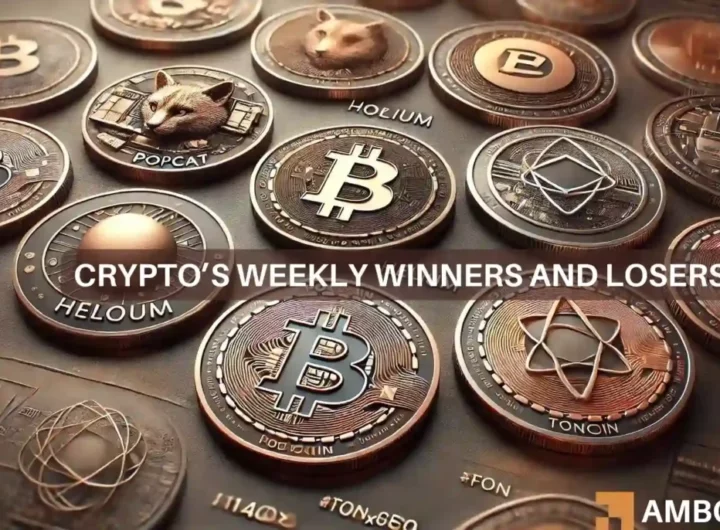 Crypto market’s weekly winners and losers – POPCAT, FET, HNT, and TON