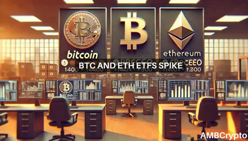 Why Bitcoin, Ethereum ETF volumes surged despite the crypto slump