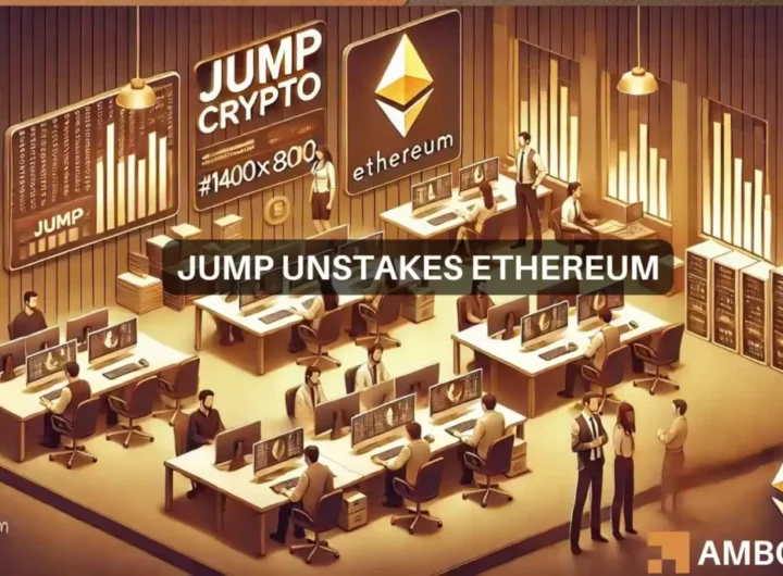 Jump crypto unstakes 4.8M Ethereum as ETH drops 30%: What’s going on?