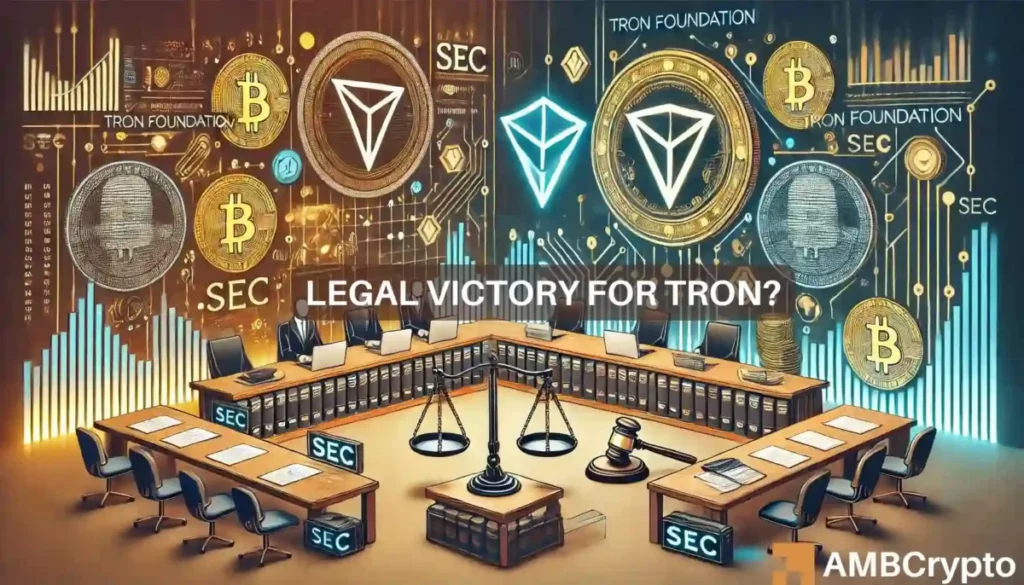 Tron Foundation scores ‘legal victory’ – Judge rejects SEC’s request