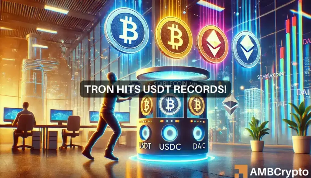 How Tron dominated USDT volumes despite TRX’s slow moves